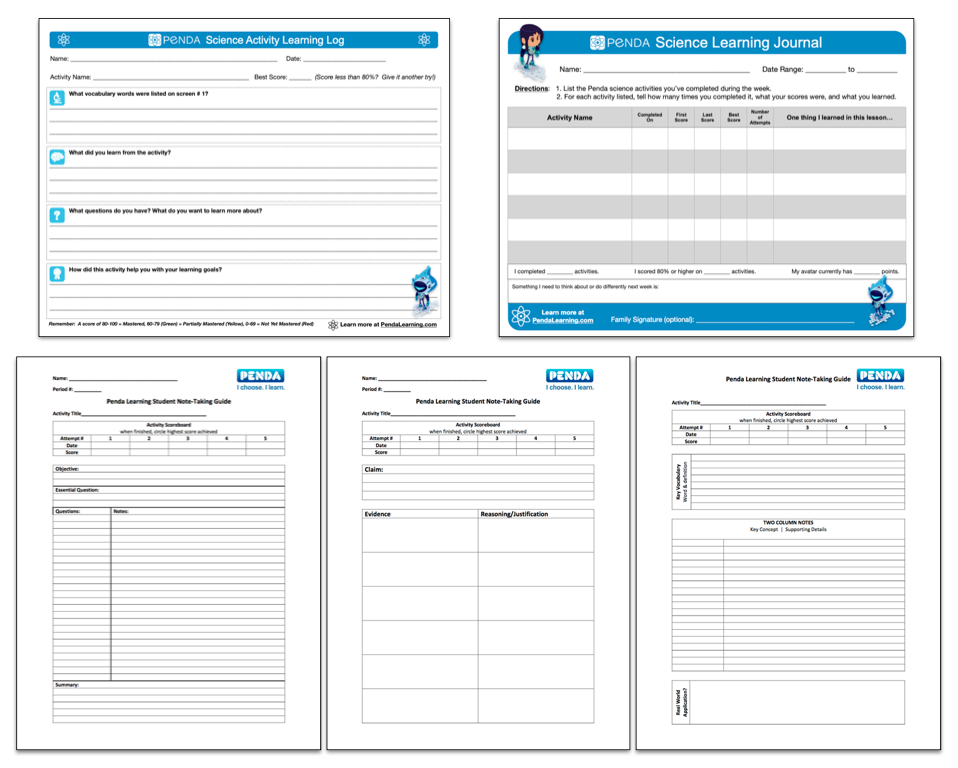 CER Notes - Student Note-Taking Guide – Penda Learning