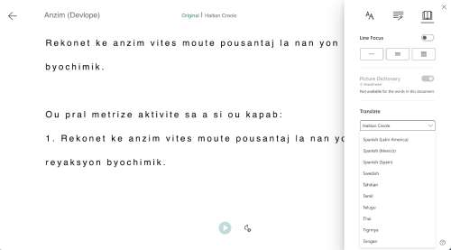 Language Translator Penda ESOL